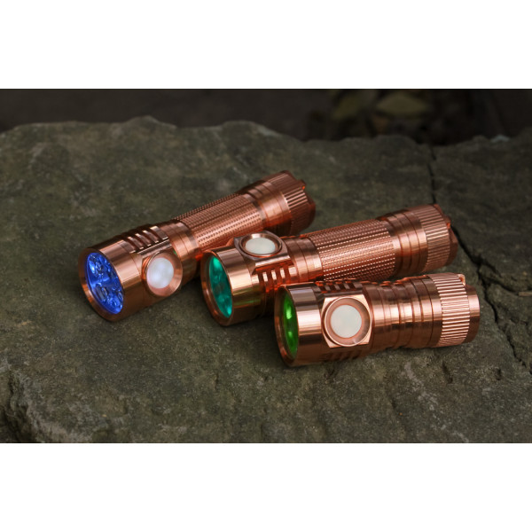 D4V2 All Copper Quad 18650 LED Flashlight