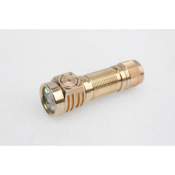 DUAL CHANNEL D3AA ALL BRASS 14500 EDC LED FLASHLIGHT